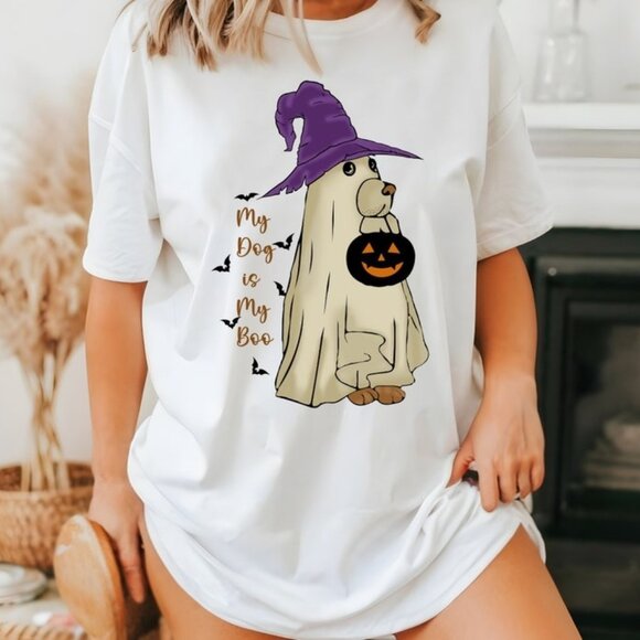 Unbranded Other - My Dog is My Boo Shirt Halloween Dog Tshirt Ghost Tee Spooky Season Gift